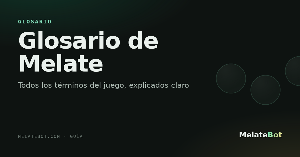Glosario de Melate: todos los términos del juego explicados